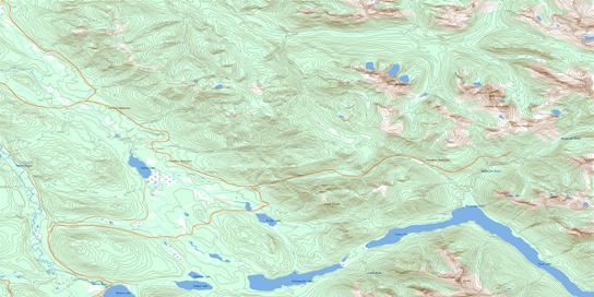 Indianpoint Lake Topographic map 093H06 at 1:50,000 Scale
