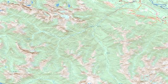 Goat River Topo Map 093H07 at 1:50,000 scale - National Topographic System of Canada (NTS) - Toporama map