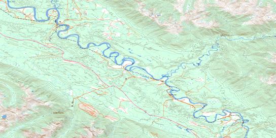 Loos Topo Map 093H10 at 1:50,000 scale - National Topographic System of Canada (NTS) - Toporama map