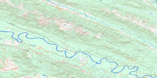 Penny Topographic map 093H14 at 1:50,000 Scale
