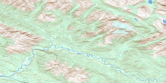 Spakwaniko Creek Topographic map 093I06 at 1:50,000 Scale
