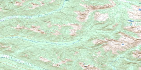 Missinka River Topographic map 093I12 at 1:50,000 Scale