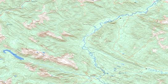 Kinuseo Falls Topographic map 093I14 at 1:50,000 Scale