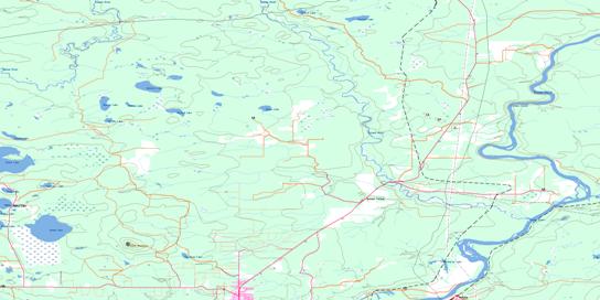 Salmon Valley Topo Map 093J02 at 1:50,000 scale - National Topographic System of Canada (NTS) - Toporama map