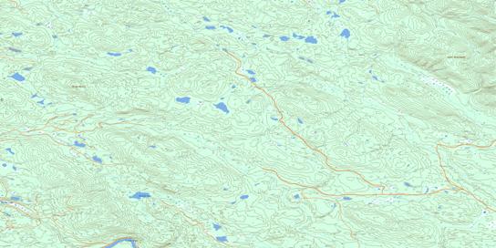 Averil Lake Topo Map 093J08 at 1:50,000 scale - National Topographic System of Canada (NTS) - Toporama map