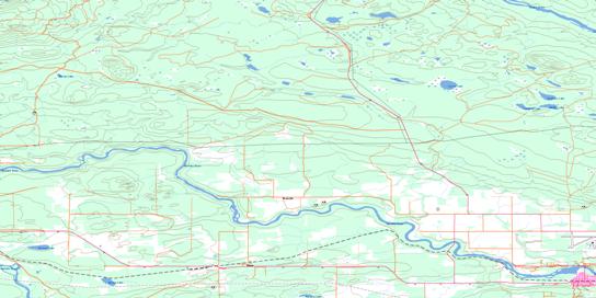Vanderhoof Topographic map 093K01 at 1:50,000 Scale