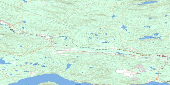 Endako Topographic map 093K03 at 1:50,000 Scale