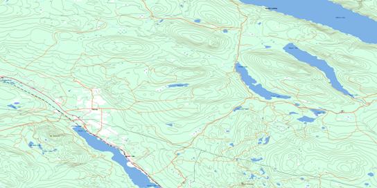 Decker Lake Topo Map 093K05 at 1:50,000 scale - National Topographic System of Canada (NTS) - Toporama map