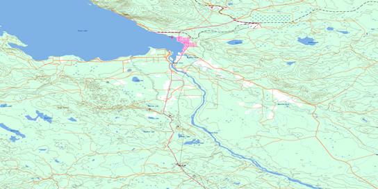 Fort St James Topo Map 093K08 at 1:50,000 scale - National Topographic System of Canada (NTS) - Toporama map