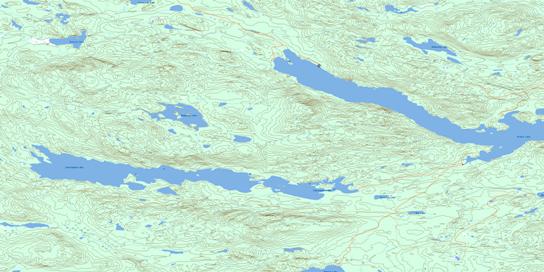 Cunningham Lake Topo Map 093K11 at 1:50,000 scale - National Topographic System of Canada (NTS) - Toporama map