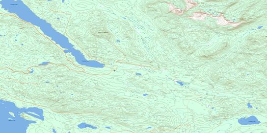 Tochcha Lake Topographic map 093K13 at 1:50,000 Scale
