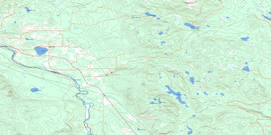 Quick Topographic map 093L10 at 1:50,000 Scale