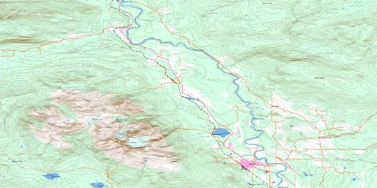 Smithers Topo Map 093L14 at 1:50,000 scale - National Topographic System of Canada (NTS) - Toporama map