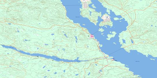 Fulton Lake Topo Map 093L16 at 1:50,000 scale - National Topographic System of Canada (NTS) - Toporama map