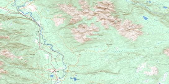 Moricetown Topographic map 093M03 at 1:50,000 Scale