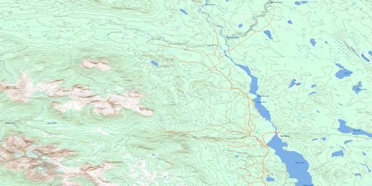 Netalzul Mountain Topographic map 093M07 at 1:50,000 Scale