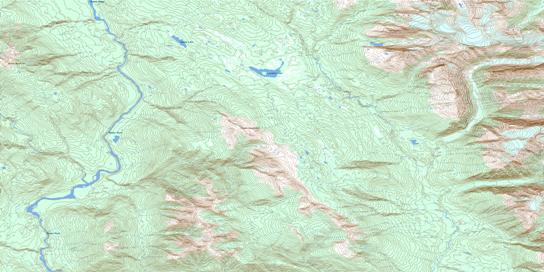 Shedin Creek Topo Map 093M13 at 1:50,000 scale - National Topographic System of Canada (NTS) - Toporama map