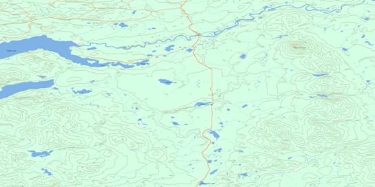 Wittsichica Creek Topo Map 093N01 at 1:50,000 scale - National Topographic System of Canada (NTS) - Toporama map