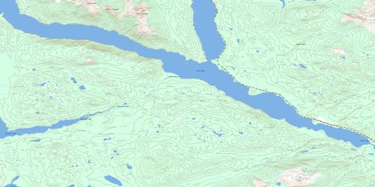 Sakeniche River Topo Map 093N04 at 1:50,000 scale - National Topographic System of Canada (NTS) - Toporama map