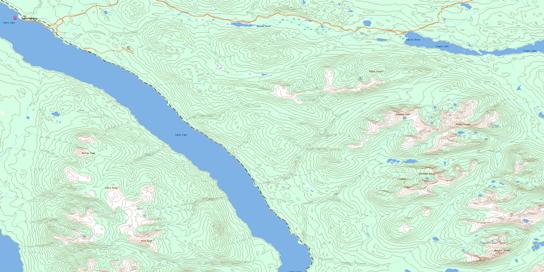 Takla Landing Topographic map 093N05 at 1:50,000 Scale