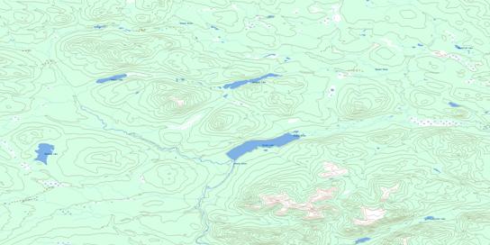 Klawli Lake Topographic map 093N07 at 1:50,000 Scale