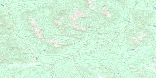 Kwanika Creek Topographic map 093N11 at 1:50,000 Scale