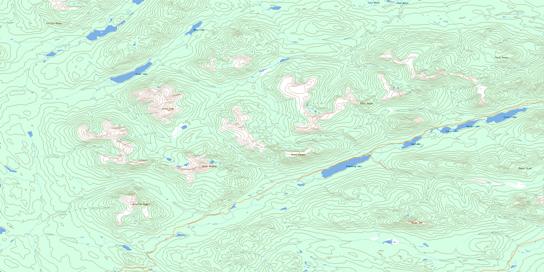 Humphrey Lake Topo Map 093N12 at 1:50,000 scale - National Topographic System of Canada (NTS) - Toporama map