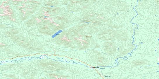 Germansen Landing Topographic map 093N15 at 1:50,000 Scale