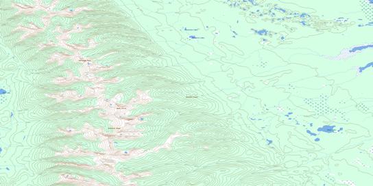 Moscovite Lakes Topographic map 093N16 at 1:50,000 Scale