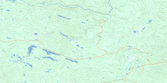 Philip Lakes Topo Map 093O04 at 1:50,000 scale - National Topographic System of Canada (NTS) - Toporama map
