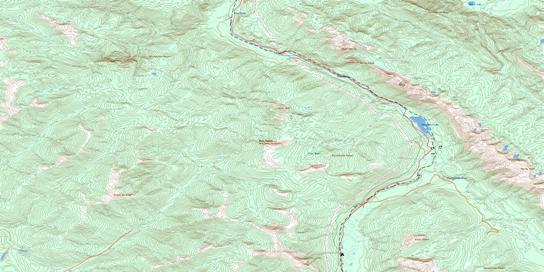 Azouzetta Lake Topographic map 093O07 at 1:50,000 Scale