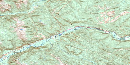 Mount Hulcross Topo Map 093O09 at 1:50,000 scale - National Topographic System of Canada (NTS) - Toporama map