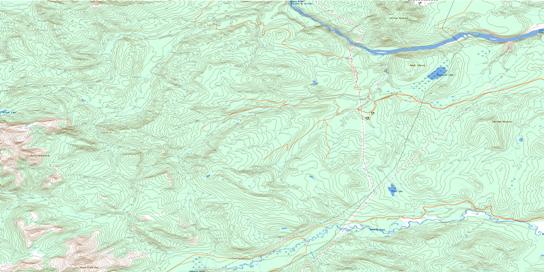 Portage Mountain Topographic map 093O16 at 1:50,000 Scale