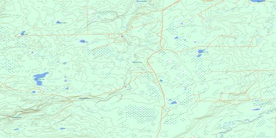 Blackhawk Lake Topo Map 093P01 at 1:50,000 scale - National Topographic System of Canada (NTS) - Toporama map