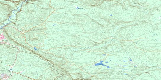 Tumbler Ridge Topographic map 093P02 at 1:50,000 Scale