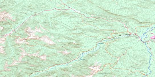 Bullmoose Creek Topographic map 093P03 at 1:50,000 Scale