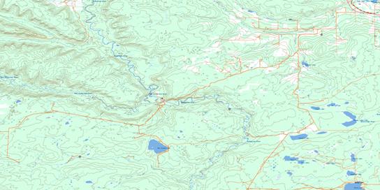Tupper Creek Topographic map 093P08 at 1:50,000 Scale