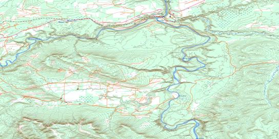 East Pine Topographic map 093P11 at 1:50,000 Scale