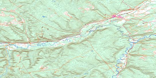 Commotion Creek Topo Map 093P12 at 1:50,000 scale - National Topographic System of Canada (NTS) - Toporama map