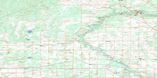 Sunset Prairie Topo Map 093P15 at 1:50,000 scale - National Topographic System of Canada (NTS) - Toporama map