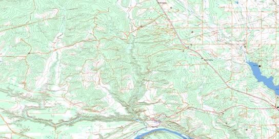 Bear Flat Topographic map 094A06 at 1:50,000 Scale