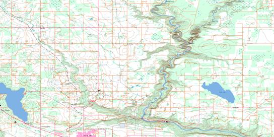 North Pine Topo Map 094A07 at 1:50,000 scale - National Topographic System of Canada (NTS) - Toporama map