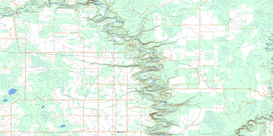 Rose Prairie Topo Map 094A10 at 1:50,000 scale - National Topographic System of Canada (NTS) - Toporama map