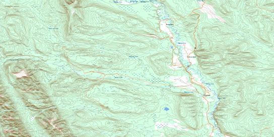 Cypress Creek Topo Map 094B15 at 1:50,000 scale - National Topographic System of Canada (NTS) - Toporama map