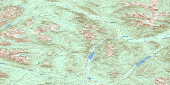Uslika Lake Topographic map 094C03 at 1:50,000 Scale
