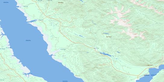 Lafferty Arm Topo Map 094C08 at 1:50,000 scale - National Topographic System of Canada (NTS) - Toporama map