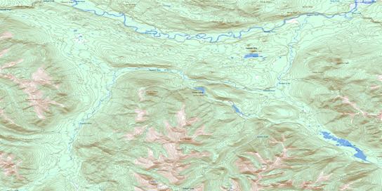 Ingenika Mine Topographic map 094C11 at 1:50,000 Scale