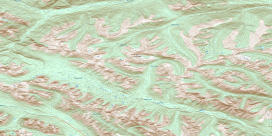 Orion Creek Topographic map 094C12 at 1:50,000 Scale