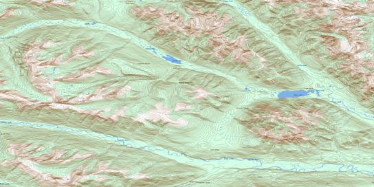 Tucha Creek Topo Map 094C13 at 1:50,000 scale - National Topographic System of Canada (NTS) - Toporama map