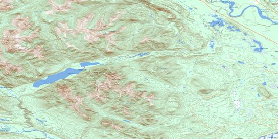 Ed Bird Creek Topo Map 094C14 at 1:50,000 scale - National Topographic System of Canada (NTS) - Toporama map